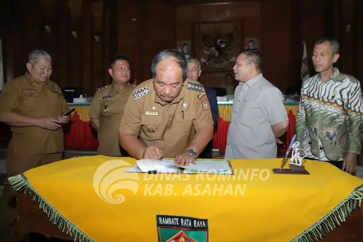 Bupati Asahan dan Pimpinan DPRD Tandatangani Penetapan RPJMD Kabupaten Asahan Tahun 2025–2029