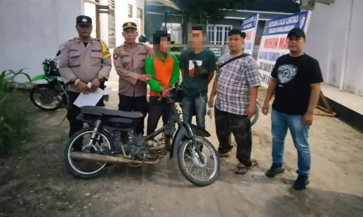Polsek Dolok Merawan Bekuk Dua Pelaku Curanmor, Satu Diantaranya Residivis