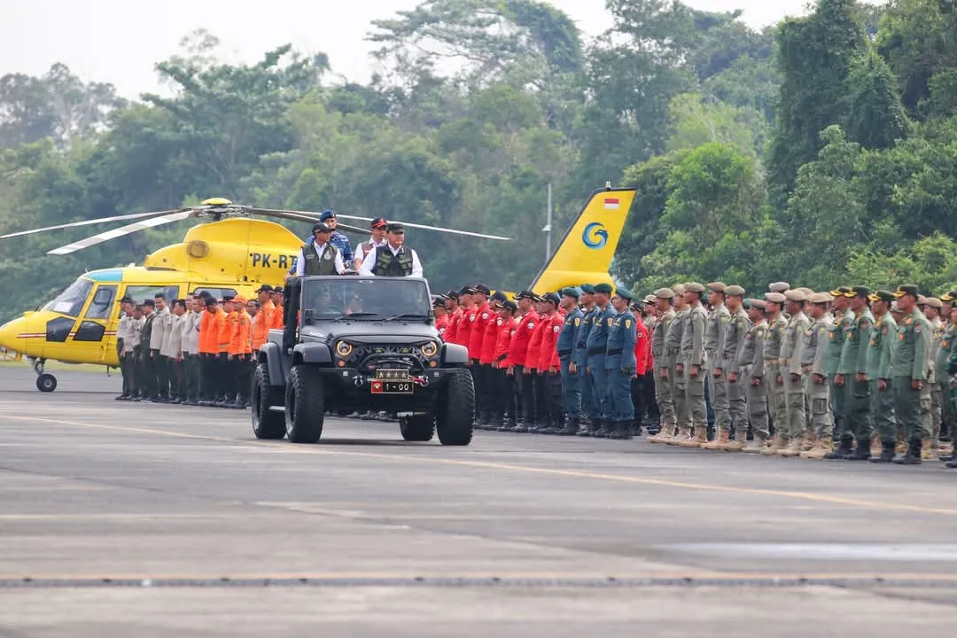 Gelar Apel Siaga, Menko Polkam Tekankan Target Pemerintah Kendalikan Karhutla