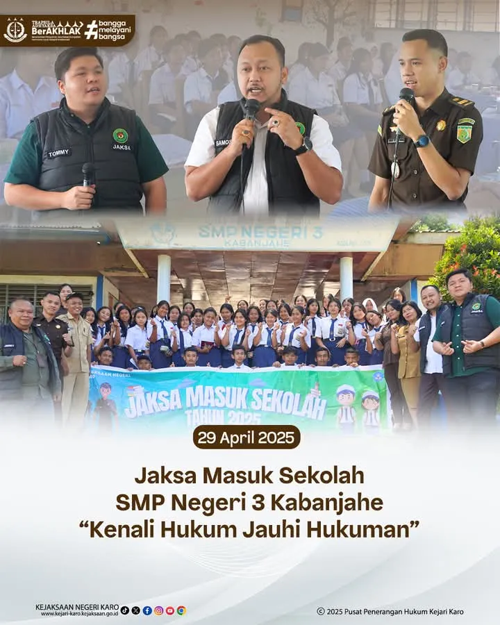 Kejari Karo Gelar Program JMS Sosialisasi Hukum   