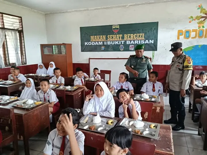 Kodam I/BB Terus Lakukan Program Makan Sehat Bergizi kepada Anak-Anak Sekolah
