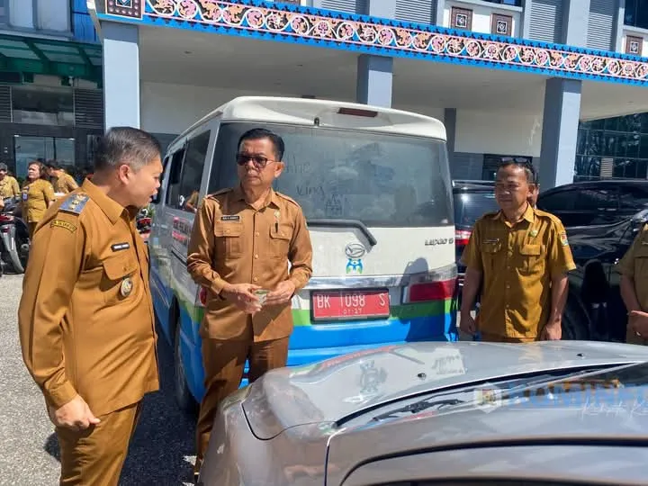 Wakil Bupati Periksa Kendaraan Dinas Milik Pemkab Karo