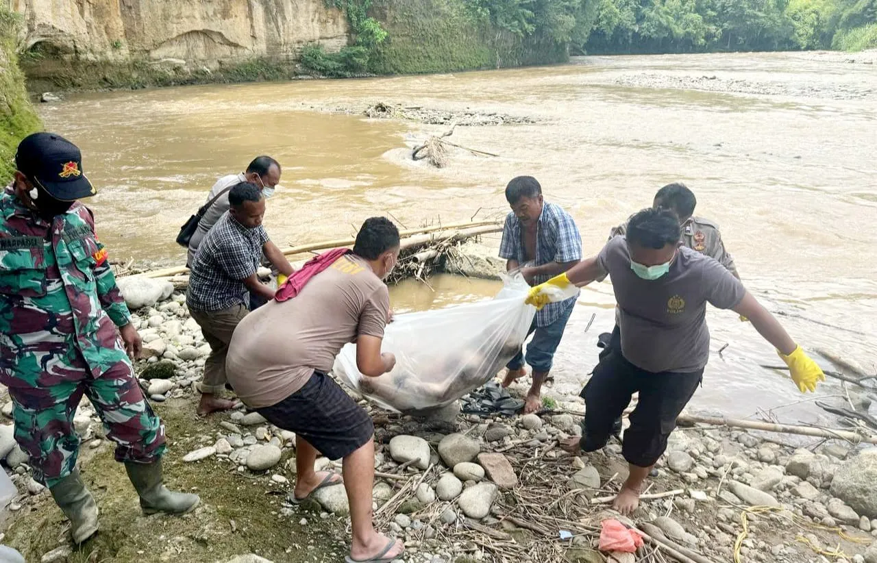 Jasad Mr X Ditemukan Terapung di Sungai Lae Renun Tanah Pinem