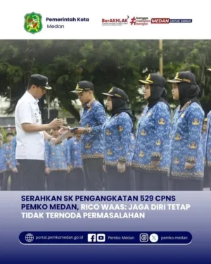 Wali Kota Serahkan SK Pengangkatan 529 CPNS Pemko Medan