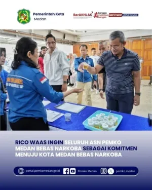 Camat dan Lurah  Tes Urine, Wali Kota Medan Minta ASN Bebas Narkoba