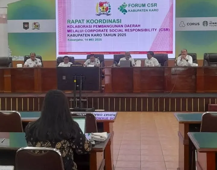 Wakil Bupati Karo Buka Rapat Koordinasi Kolaborasi Pembangunan Daerah Melalui CSR