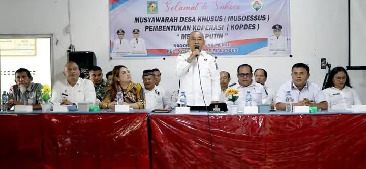 Bupati Simalungun Dukung Pembentukan Koperasi Desa Merah Putih