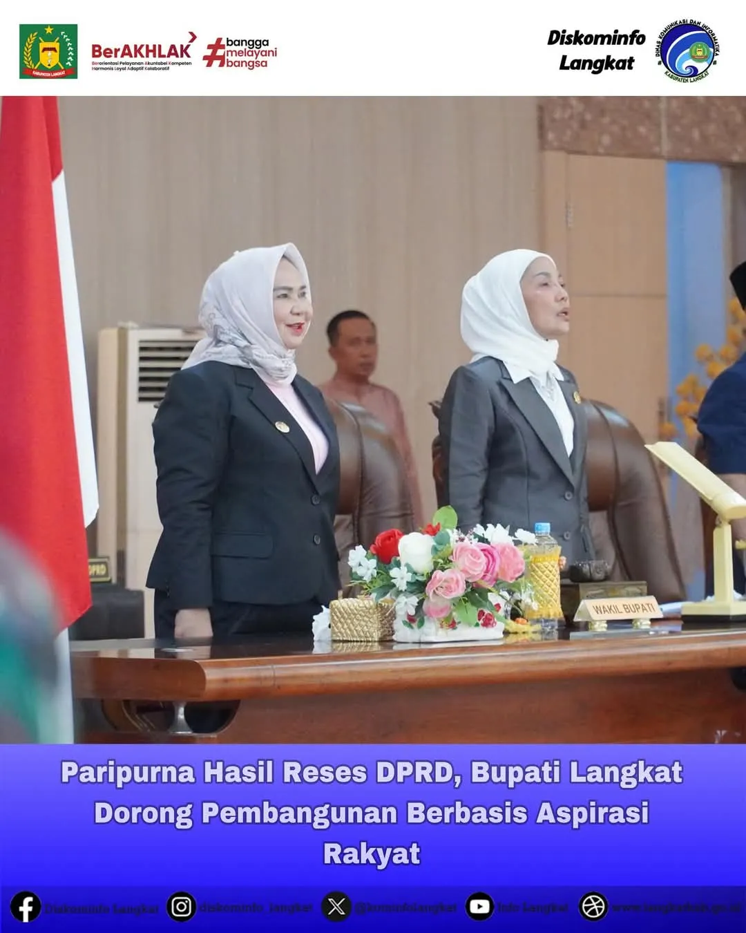 Hasil Reses, Bupati Hadiri Rapat Paripurna DPRD Langkat