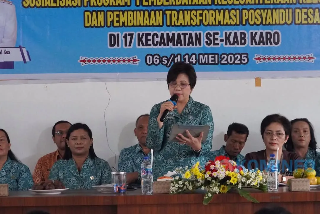 Ketua TP PKK Karo Ajak Kader Tingkatkan Peran Posyandu dalam Sosialisasi di Tigapanah