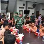 Kodam I/BB Gelar Program Makan Sehat Bergizi untuk 250 Anak Panti Asuhan di Deli Serdang