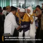 Plt. Sekdako Tebing Tinggi Lepas Keberangkatan 116 Jamaah Calon Haji