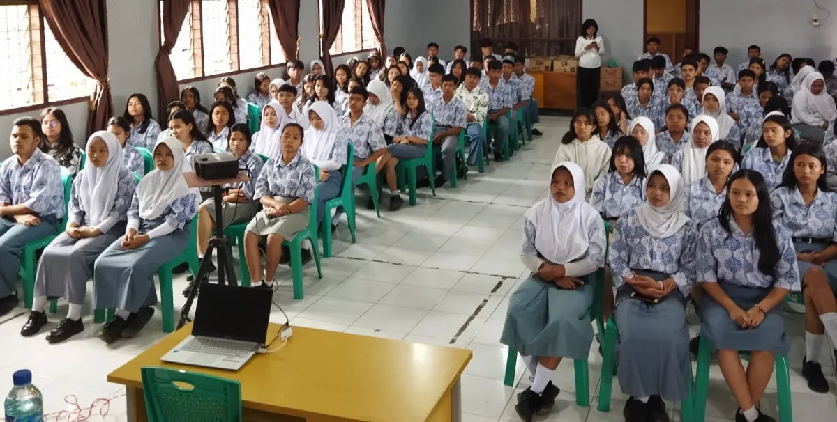 Polres Tanah Karo Gelar Penyuluhan Hukum di SMK Negeri 1 Kabanjahe, Siapkan Generasi Muda yang Sadar Hukum