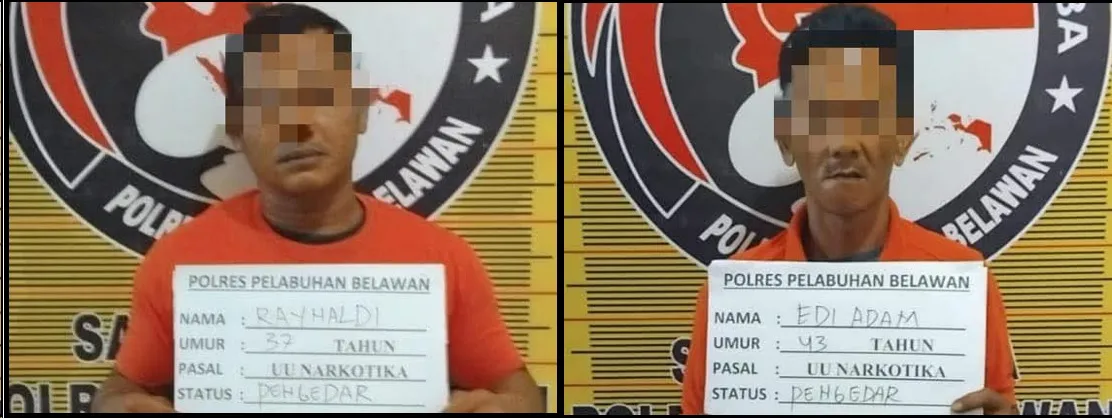 Polres Pelabuhan Belawan Ringkus Dua Pengedar Narkoba