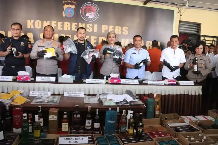 Gabungan Polda Sumut, Polres Siantar dan Simalungun Ungkap 101 Kasus Narkoba