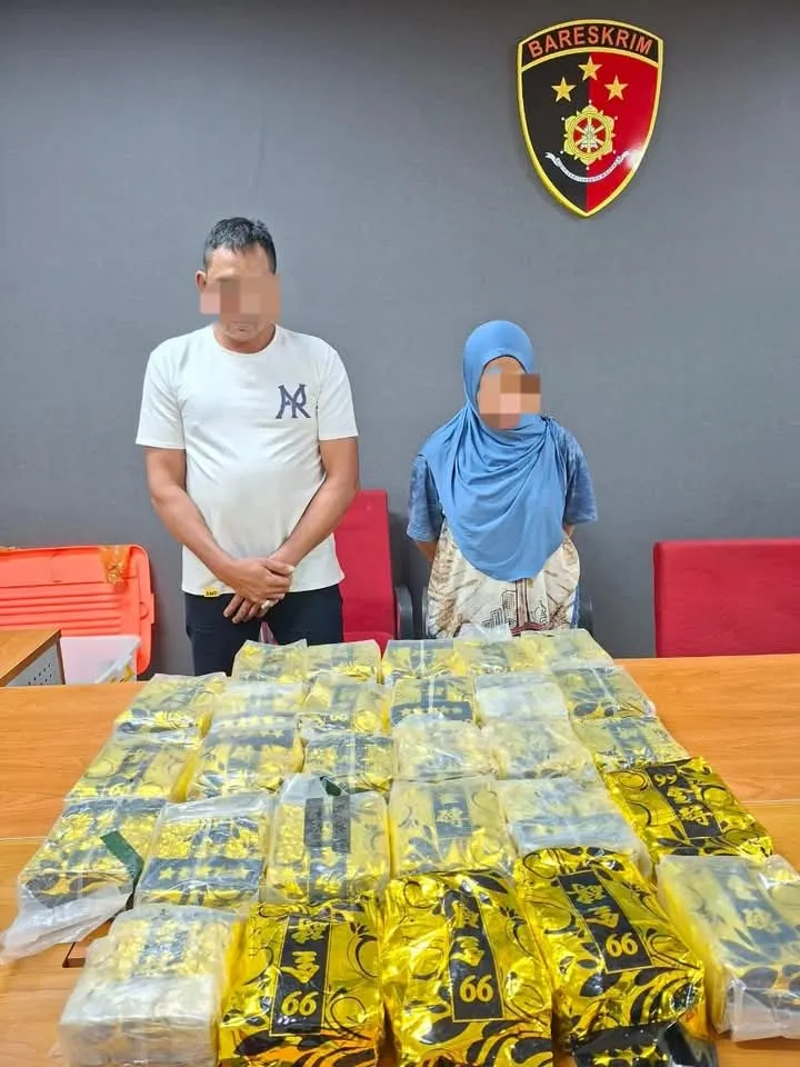 Polisi Gagalkan Peredaran 28 Kg Sabu, Sepasang-Suami Istri Ditangkap