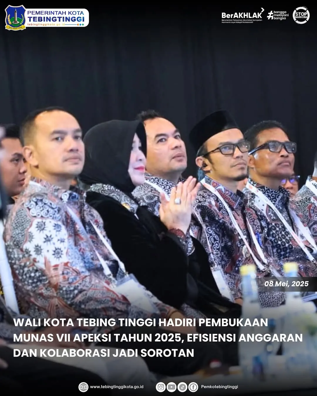WaliKota Tebing Tinggi HADIRI Pembukaan Munas VII APEKSI 2025