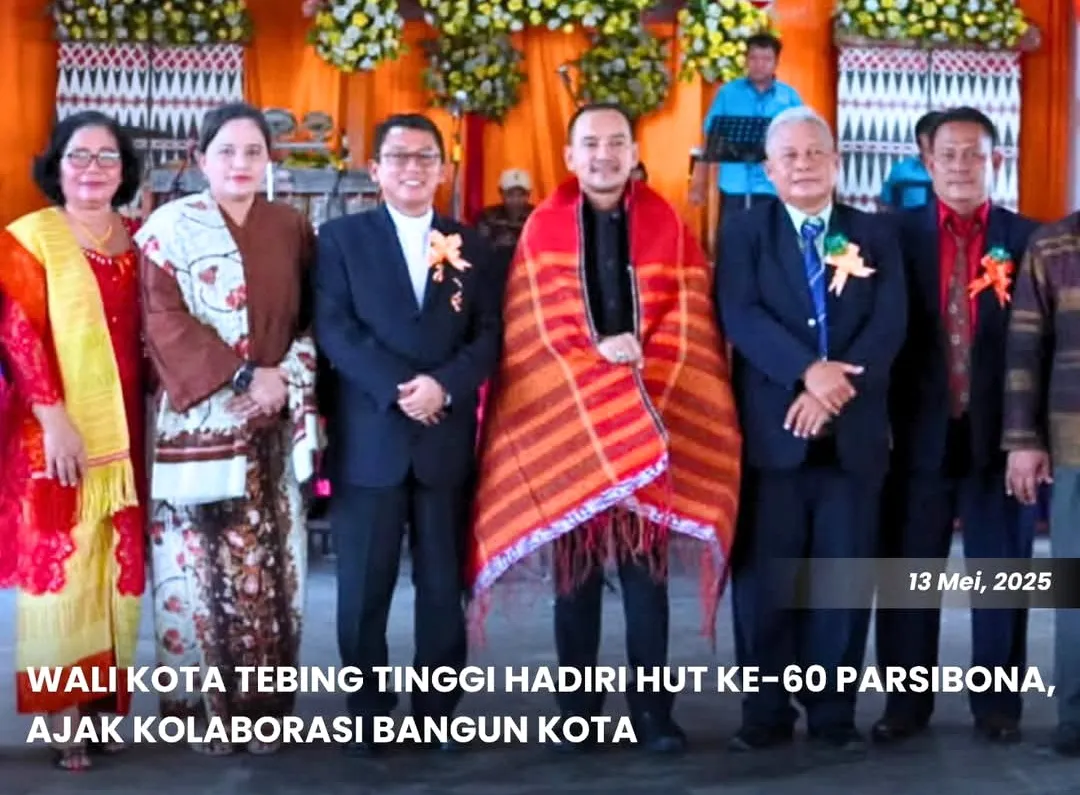Wali Kota Tebing Tinggi Hadiri HUT PARSIBONA Ke-60