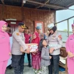 Polres Tanah Karo Serahkan Bantuan Sembako di Samura