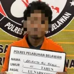 Digerebek Saat Pegang Shabu, Dua Pria Ditangkap Sat Narkoba Polres Belawan