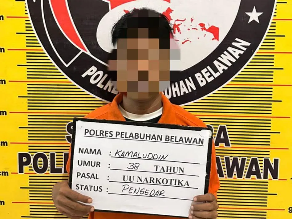 Pengedar Shabu Ditangkap di Atas Benteng Sungai Deli