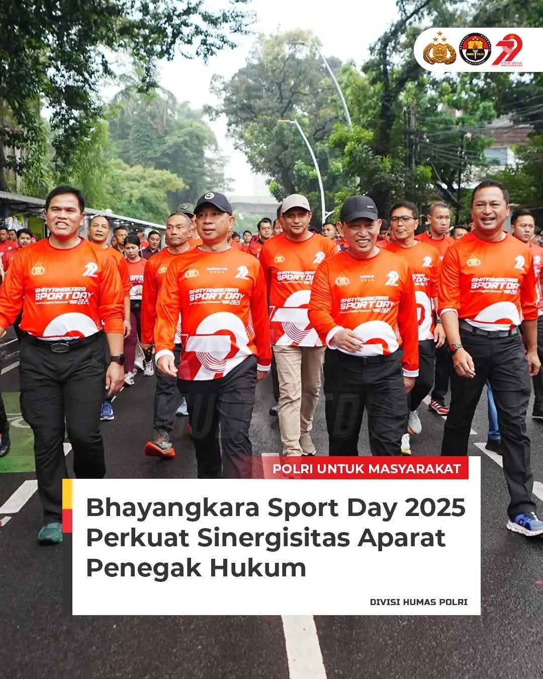 Kapolri dan Panglima TNI Hadiri Bhayangkara Sport Day 2025