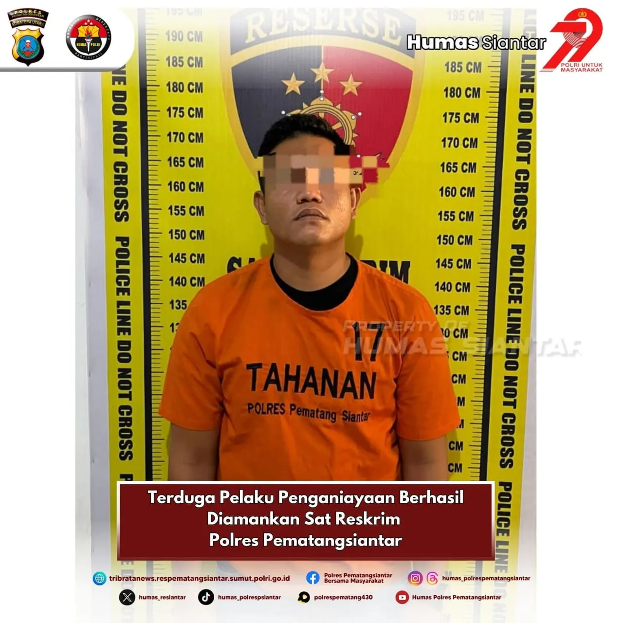Terduga Pelaku Penganiayaan Diringkus Polres Pematangsiantar