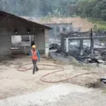 Tiga Unit Rumah di Lau Tawar Dairi Dilalap Sijago Merah