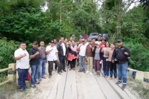 Bupati Karo Tinjau Jembatan Rusak di Kutaraja, Percepatan Perbaikan