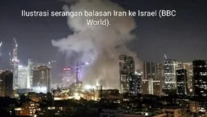 Iran Balas Serangan Israel, Ratusan Rudal Gempur Wilayah Penduduk