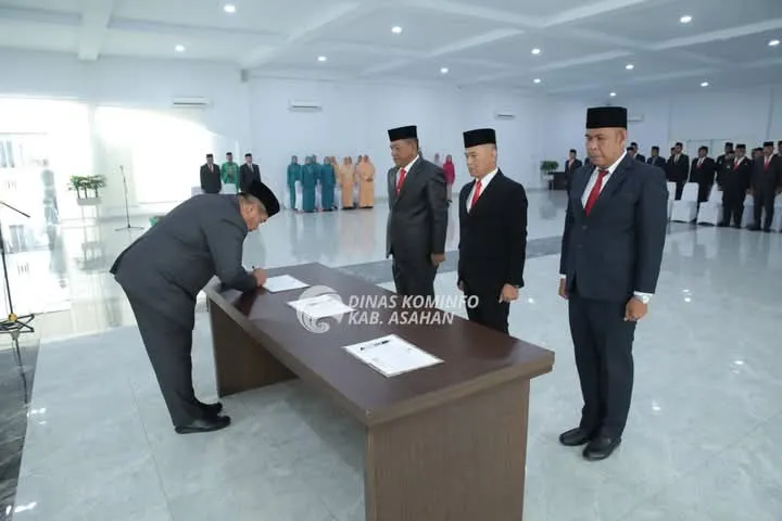 Bupati Asahan Lantik Tiga Jabatan Pimpinan Tinggi Pratama