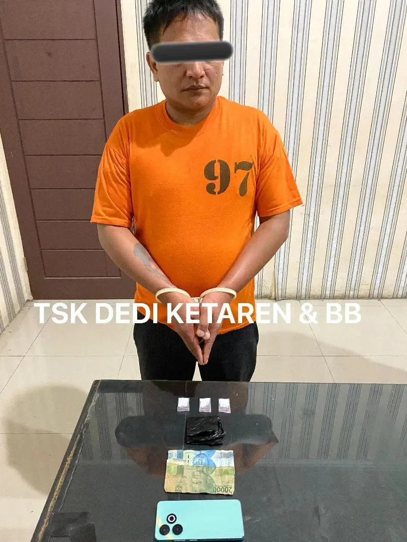 Pengembangan Kasus, Polres Tanah Karo Tangkap Satu Pengedar Narkoba di Gurukinayan