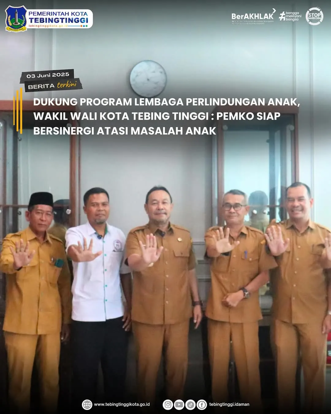 Dukung Program LPA, Wakil Walikota Tebing Tinggi: Pemko Siap Bersinergi Atasi Masalah Anak