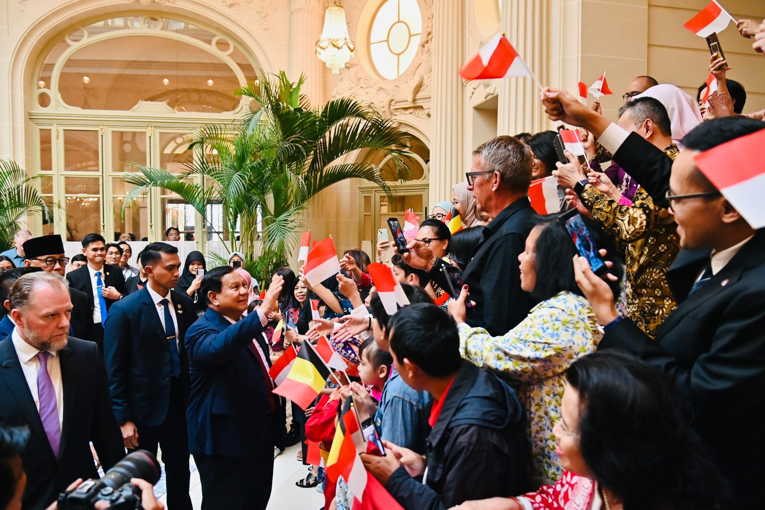 Presiden Prabowo di Brussel, Sapa Diaspora Indonesia