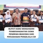 Bupati Karo Berangkatkan Siswa Penerima Beasiswa Murni, Ini Daftarnya