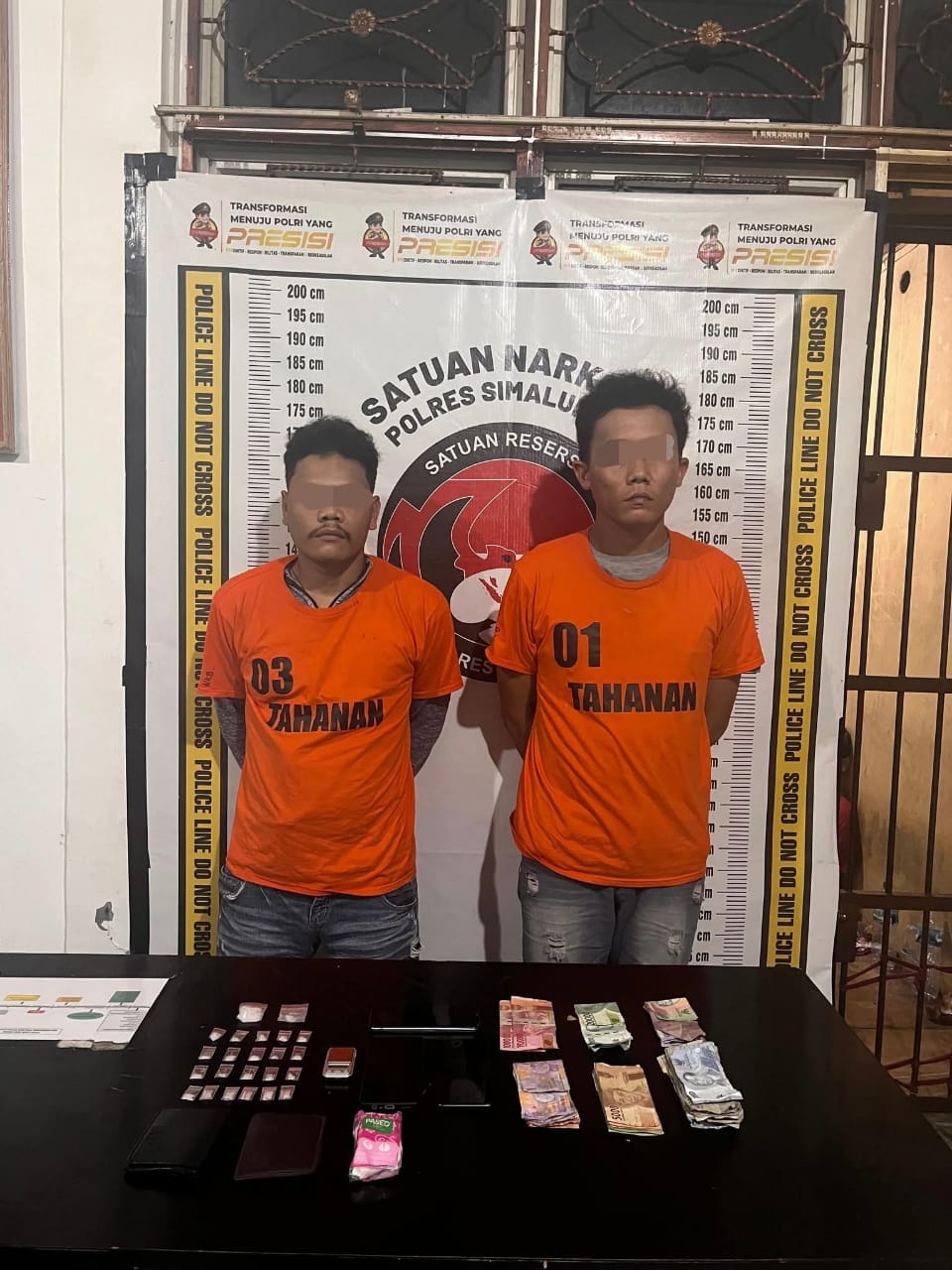 Polres Simalungun Bongkar Jaringan Narkotika, 2 Pengedar dan Sabu Diamankan