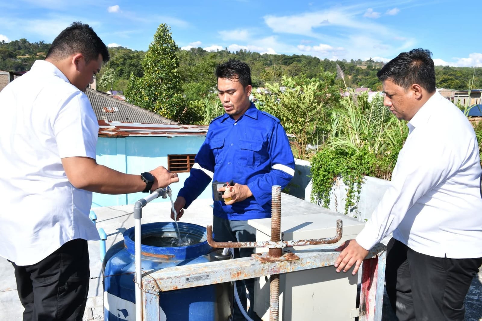 Gubsu Sidak PDAM Tirta Nadi Cabang Samosir
