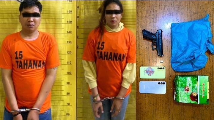 Pasangan Suami-Istri Bawa 1 Kg Sabu Diringkus Polisi