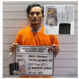 Polrestabes Medan Ringkus Pengedar Sabu