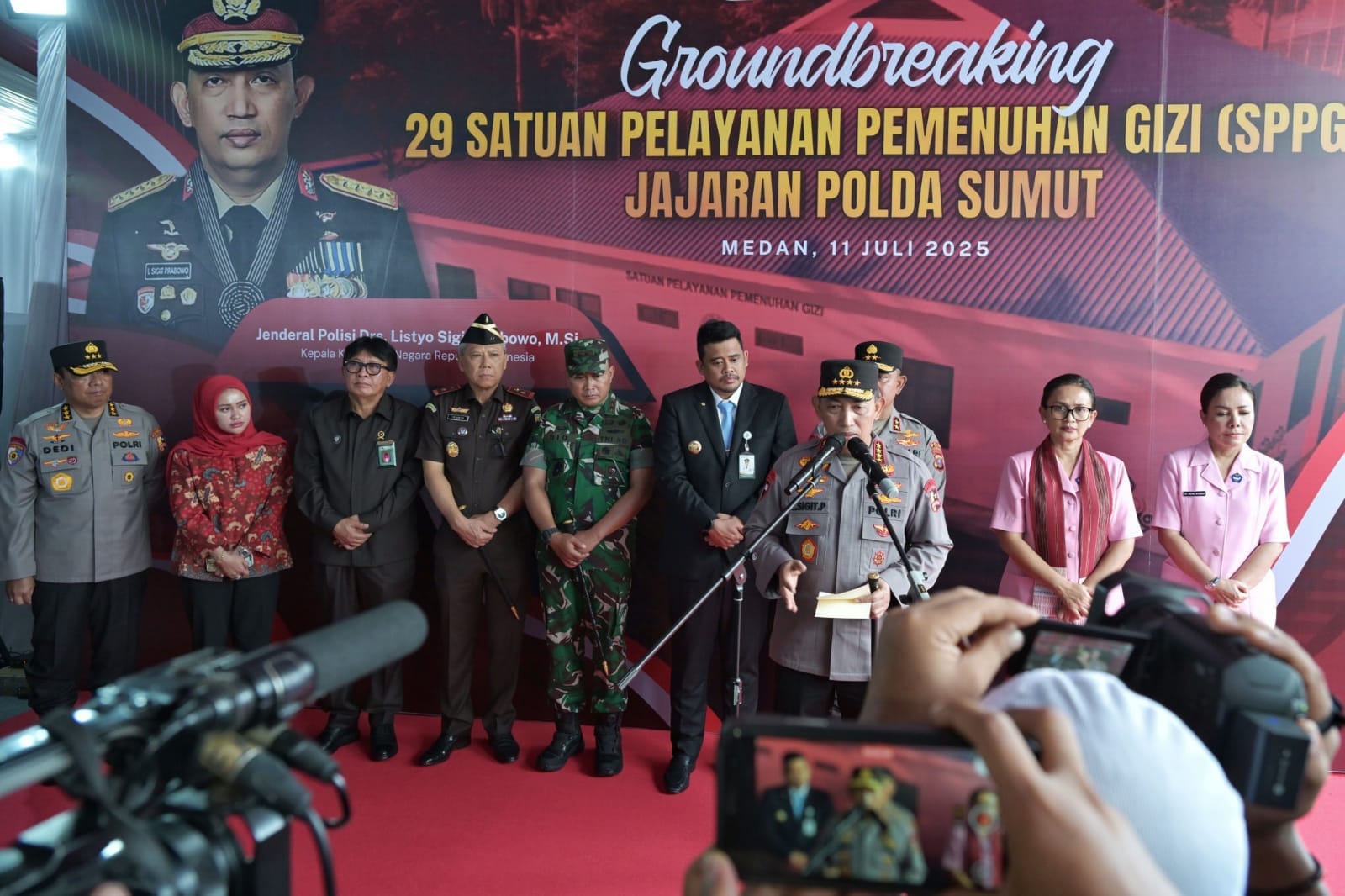 Kapolri Groundbreaking 29 SPPG Jajaran Polda Sumut