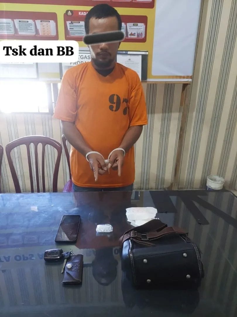 Diduga Bawa Sabu, Satresnarkoba Polres Tanah Karo Amankan Seorang Pria