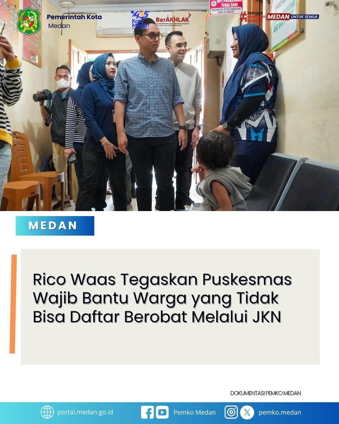 Wali Kota Medan Minta Puskesmas Bantu Pasien Tidak Bisa Daftar Aplikasi JKN