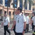 Walikota Medan Tinjau Gedung Asrama Haji yang Terbakar, Imbau Berhati-hati  Cuaca Ekstrim