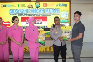 Polres Tanah Karo Gelar Gerakan Pangan Murah, Jaga Stabilitas Harga Beras