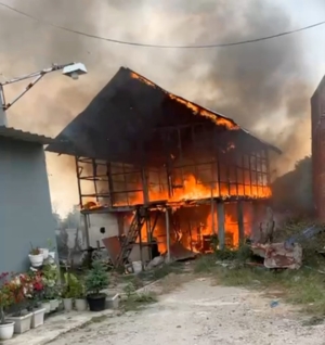 Rumah Jimi Hutabarat di Desa Rumah Kabanjahe Ludes Dilalap Sijago Merah