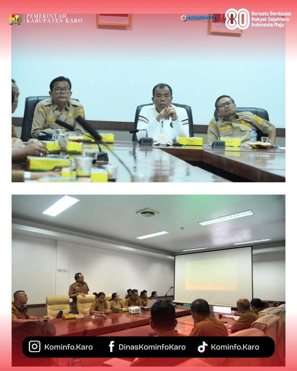 Bupati Karo Rapat Koordinasi Penyusunan Dokumen Perencanaan Pembangunan Daerah Bidang Perekonomian