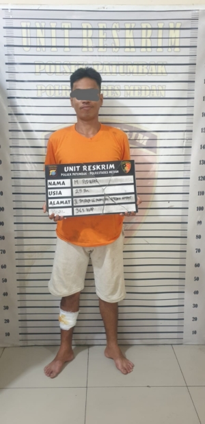 Polisi Ringkus 1 dari 3 Pelaku Curat di Medan Amplas