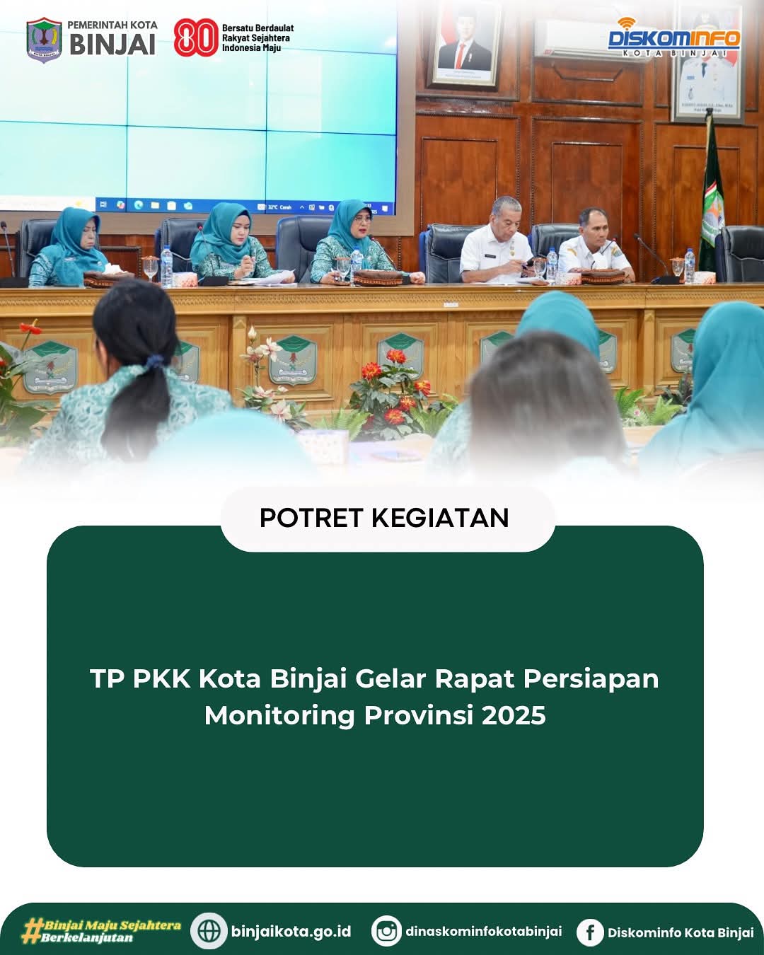 TP PKK Kota Binjai Gelar Rapat Persiapan Monitoring Provinsi 2025