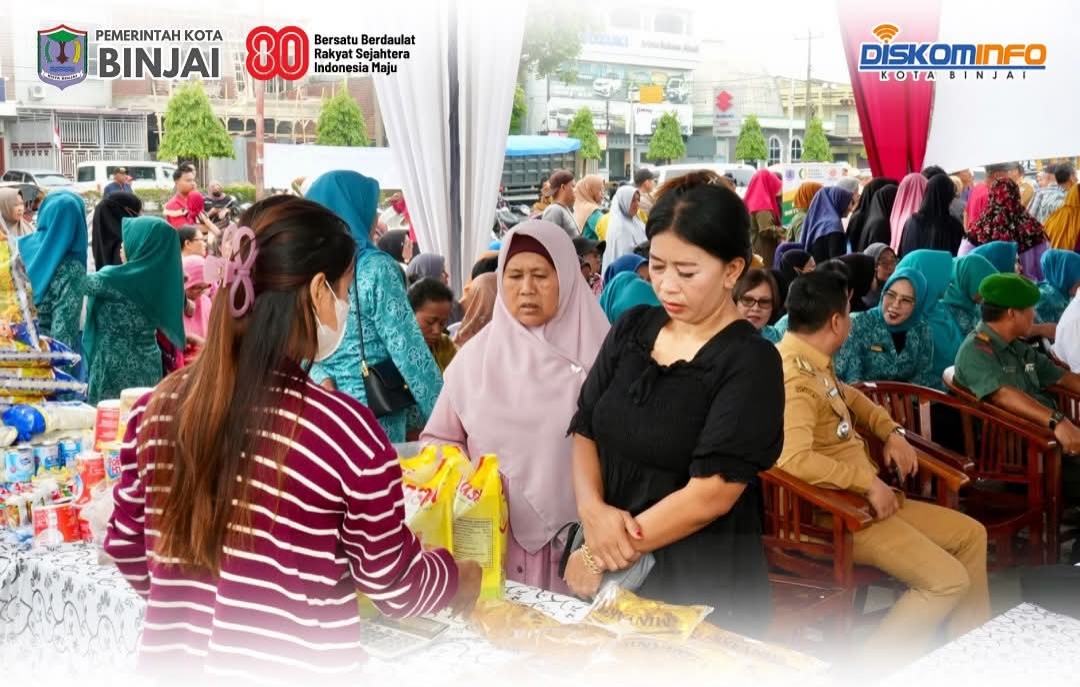 Stabilkan Harga Pangan, Pemko Binjai Gelar Gerakan Pangan Murah Serentak