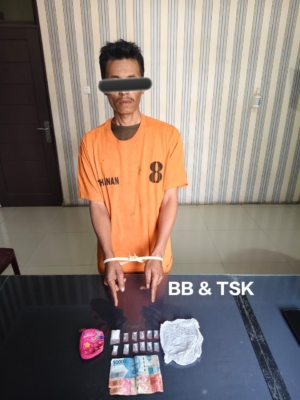 Seorang Petani Edarkan Sabu Diringkus Polres Tanah Karo