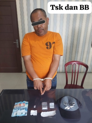 Seorang Petani Edarkan Narkotika, Ditangkap Polres  Tanah Karo